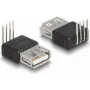 DeLOCK Adapter USB 2.0 Type-A moteriškas į 4 kaiščių 90° kampu