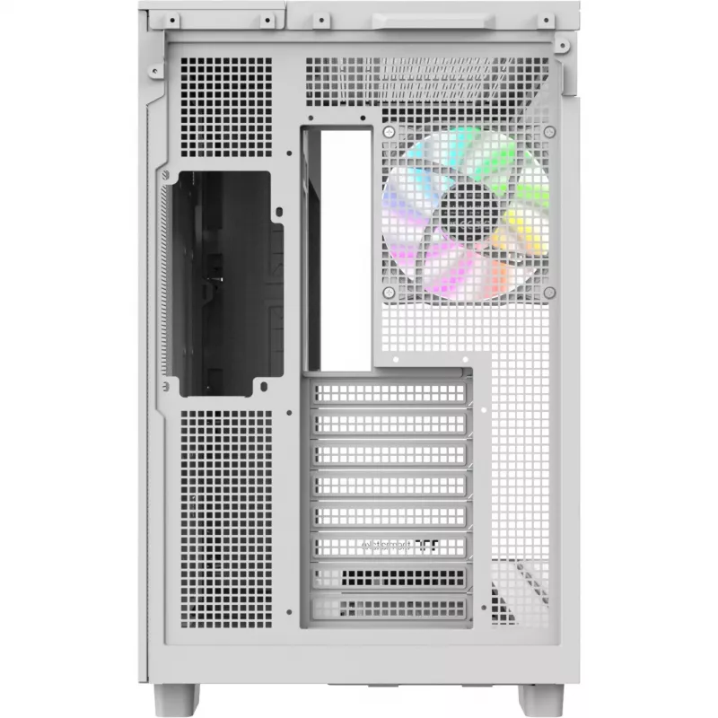 PC korpusas Thermaltake View 380 XL WS ARGB Snow White — Midi bokštas, ATX palaikymas, su langu
