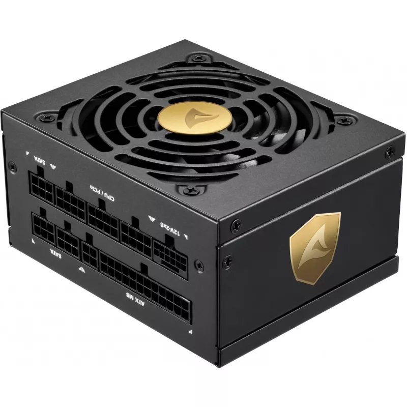 Sharkoon Rebel P20 SFX 1000W maitinimo blokas (juodas, 1x 12 kontaktų High Power jungtis, 2x PCIe, kabelių valdymas, 1000 vatų)