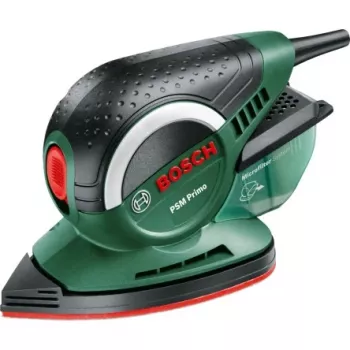 Bosch PSM Primo daugiafunkcis šlifuoklis 24000 OPM juoda, žalia, raudona, sidabrinė