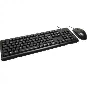 Inter-Tech AC KB-102DE stalinė klaviatūra USB juoda 1000dpi 105 mygtukai laidinė (88884138)