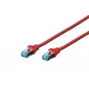 Tinklo laidas Digitus CAT 5e SF/UTP Patch Cord RJ-45 Cat5e 10m Raudonas