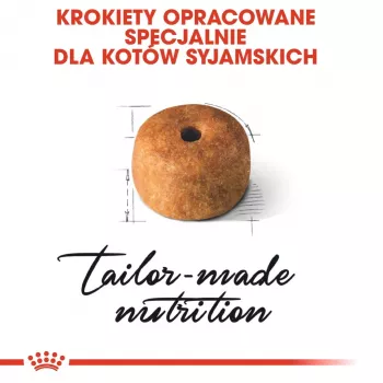 Sausas kačių ėdalas Royal Canin Siamese 2 kg – suaugusioms, paukštiena, baltymai 38%, riebalai 16%