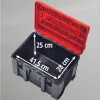 Dėklas kietas Einhell E-Case M juodas raudonas 2,85 kg