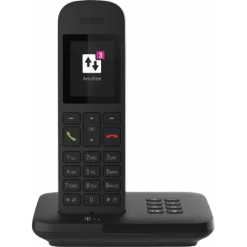 Telekom Sinus A12 belaidis DECT telefonas su garsiakalbiu, juodas (40823660)