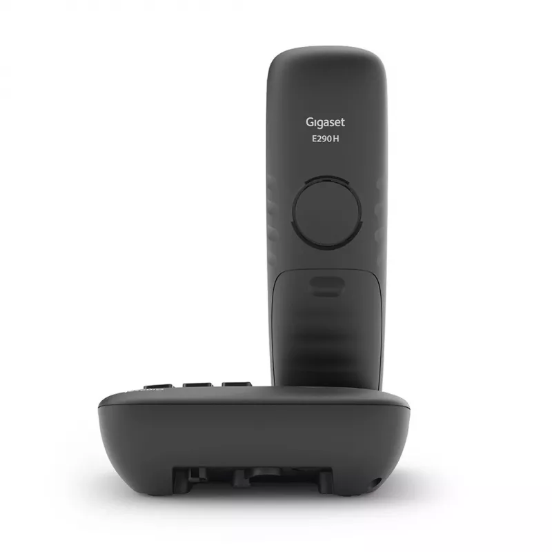 Gigaset E290A Analoginis/DECT telefonas su skambučio ID, juodas