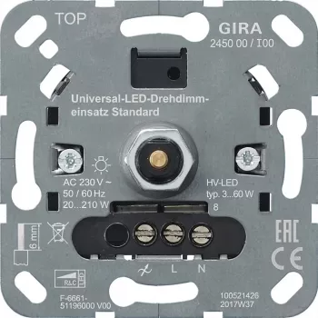 Gira S3000 UniLED sukamasis LED reguliatorius 245000