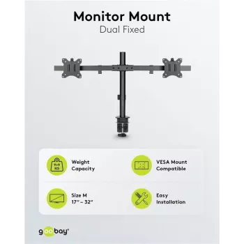 Goobay Laikiklis dviem monitoriams Fix (59394)