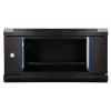EXTRALINK LITE 4U 530×400 sieninis stovo korpusas juodas su lentyna