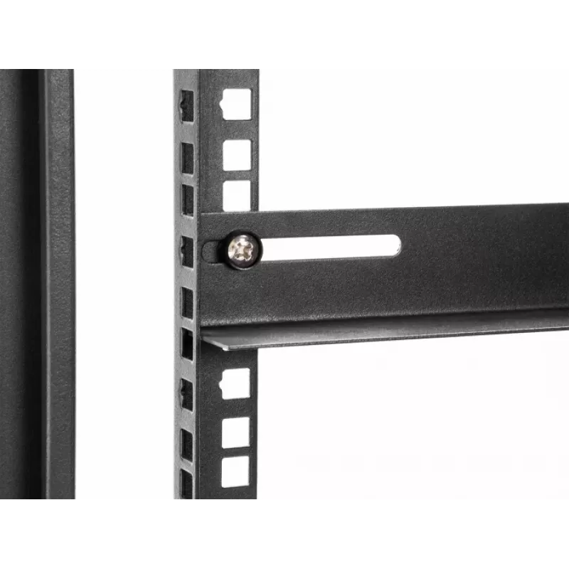 Montavimo kronšteinai DeLOCK 19 colių 450x40mm 2 vnt Juodi Metaliniai