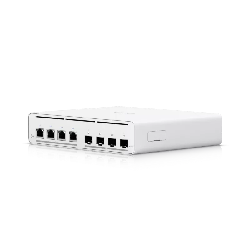 UniFi UISP Switch Plus - valdomas tinklo jungiklis - 4 x 2.5GBase-T + 4 x 10Gb Ethernet S