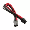 Laidas SilverStone 6 kontaktų PCIe į 6 kontaktų PCIe, 250 mm – juodas/raudonas