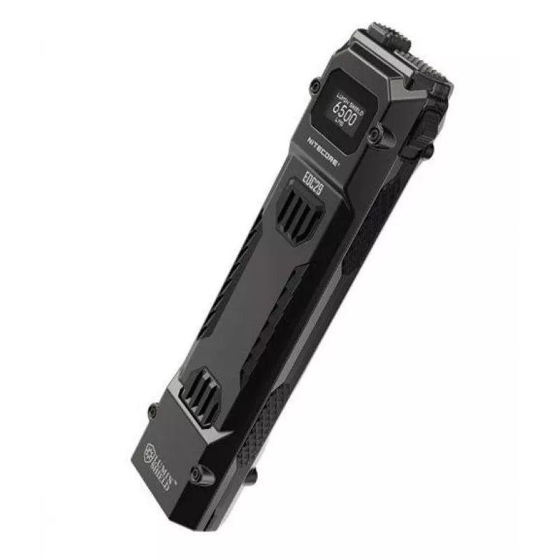 Rankinis žibintuvėlis Nitecore EDC29 nerūdijančio plieno korpusas, 2 LED, 15–6500 lm, IP54, įkraunamas per USB
