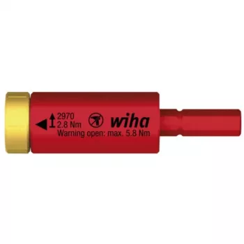 Sukimo momento adapteris Wiha easyTorque 1,2 Nm raudonas/geltonas, skirtas SlimBits SlimVario