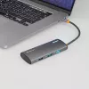 USB-C centrinis įrenginys Tellur TLL321061 su PD 3.0 100W, HDMI išėjimu ir 3× USB 3.0 prievadais