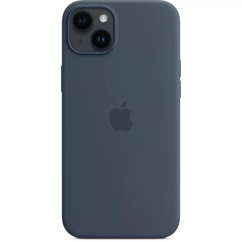 Silicone dėklas Apple iPhone 14 Plus MagSafe Storm Blue
