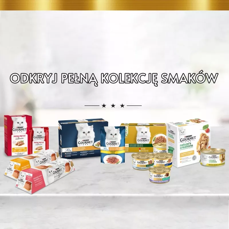 PURINA Gourmet Gold Succulent Delights Jautiena - šlapias kačių ėdalas - 85g