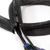 LOGILINK KAB0047 Lankstus laidų organizatorius su užtrauktuku, juodas, 2 m