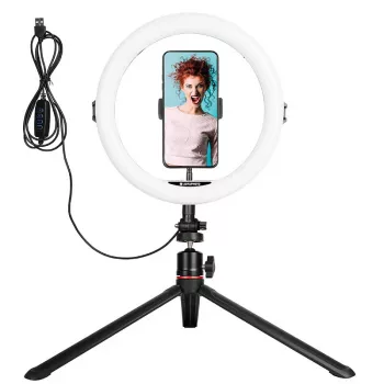 Agfa Arl11 žiedinė šviesa 120 LED vlogui + stovas + nuotolinis valdymas