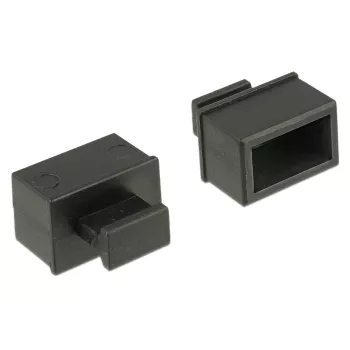 DeLOCK 64021 Kištukas SFP lizdo apsaugai, juodas, 10 vnt.
