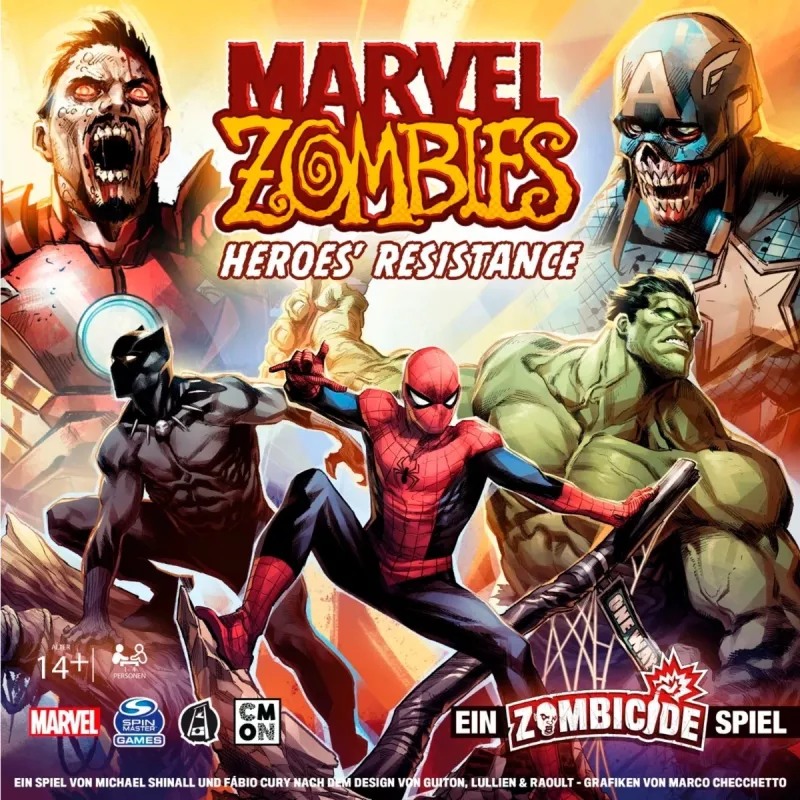 Stalo žaidimas Asmodee Marvel Zombies Heroes' Resistance – kooperacinis minių zombių zombicido kryžminis žaidimas