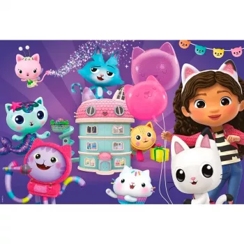 Gabby's Dollhouse: Gimtadienio vakarėlis namelyje, Dėlionė 60 dalių