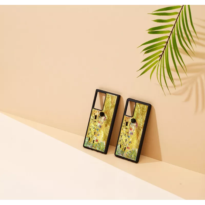 Apsauginis dėklas iKins Samsung Galaxy Note 20 – juodas bučinio dizainas