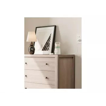 Pieno šildytuvas Momcozy MW003-WH12BA-A – nešiojamas, 80 W baterija, liečiamas valdymas, žalia/skaidri/balta