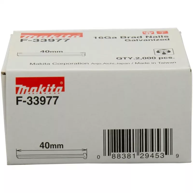 MAKITA STICKS 16GA 1,2x40mm /2000 vnt.