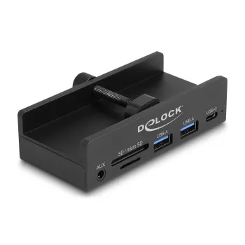 DeLOCK 64285 USB 2.0 Type-A šakotuvas 5000 Mbit/s Juodas