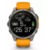 Garmin Fenix 8 3.56 cm (1.4 inch) AMOLED 51 mm skaitmeninis 454 x 454 pikseliai liečiamas ekranas Titanas Wi-Fi GPS