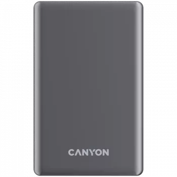 Canyon OnPower 505 – Powerbank 5000 mAh, USB-C PD 20W, belaidis įkrovimas su magnetu