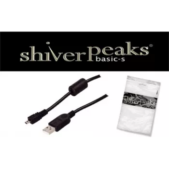 USB laidas ShiverPeaks BS77388 1,5 m USB A – Mini-USB B juodas