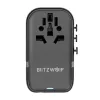 Kelioninis adapteris BlitzWolf BW-TA2 5-in-1 su 2×USB Power Delivery 100W, kelių formatų lizdu