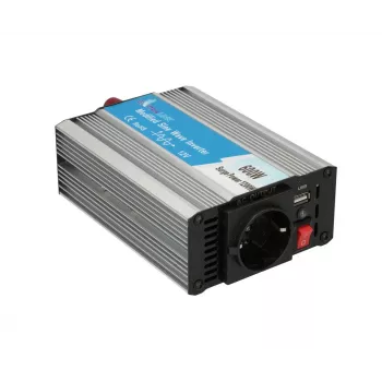 Extralink OPIM-600W įtampos keitiklis, automobilinis 12V, 600W modifikuotas sinusas
