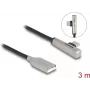 DeLOCK USB 2.0 laidas Type-A kištukas į Type-C kištuką kampuotas 3 m 60 W