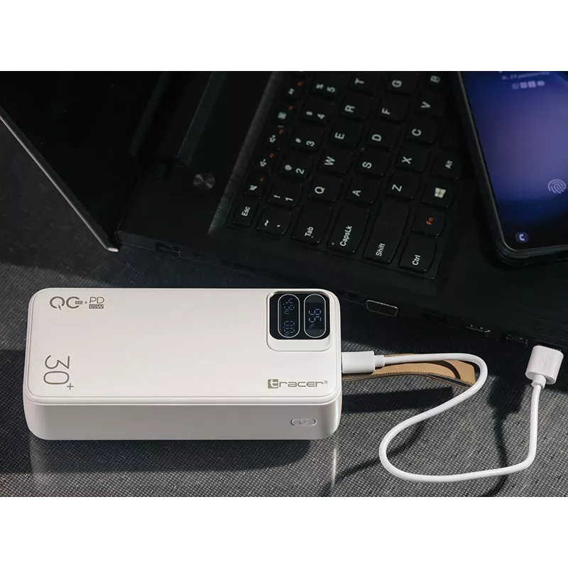 Tracer Blaze 30000 mAh 65 W, balta