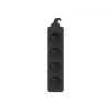 Prailgintuvas Lanberg PS0-04E-0100-IEC-BK 1m 4 kištukiniai lizdai vidaus juodas