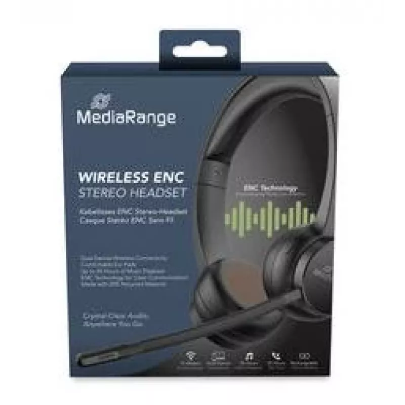 Belaidės stereo ausinės su mikrofonu Mediarange MROS307