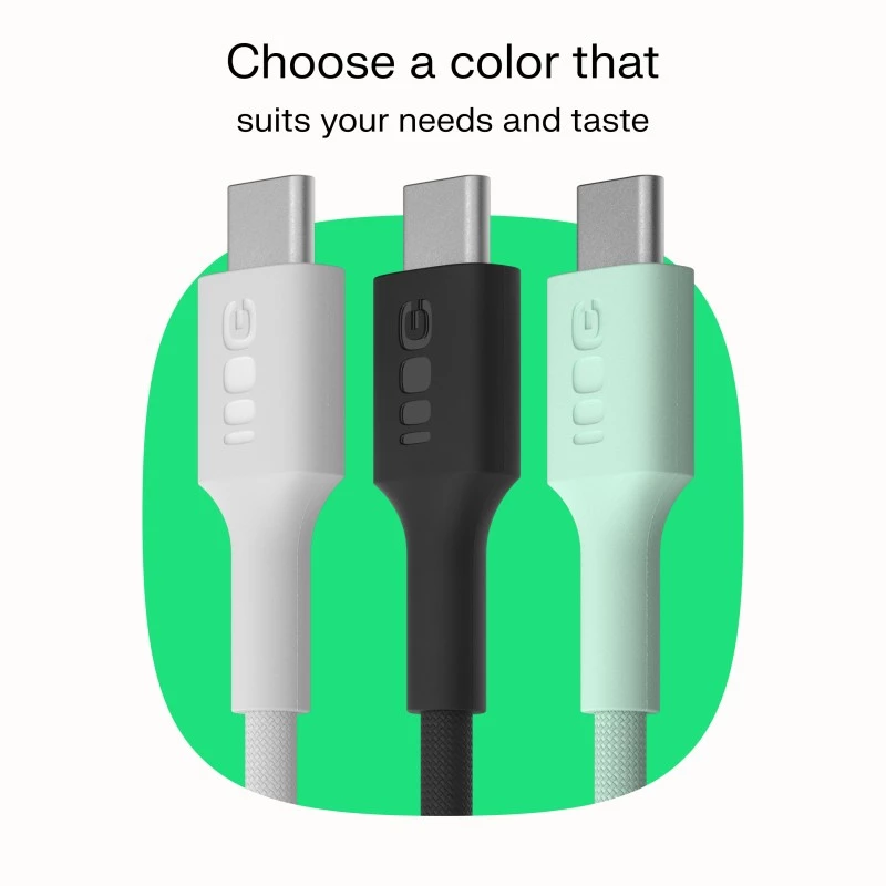 Laidas USB-C-USB-C PowerStream 100W pintas 1,2m baltas