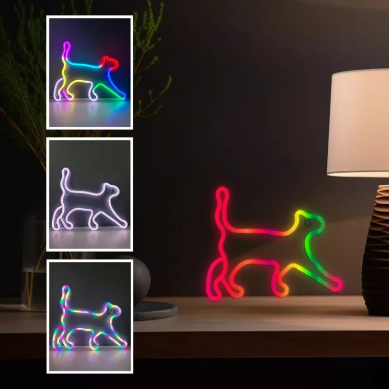 LED neon juosta MANTA SNL60RGB RGB spalvų kaitos lanksti dekoratyvinė juosta