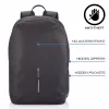 Casual kuprinė XDDESIGN Bobby Soft su 15,6 col. nešiojamojo kompiuterio skyriumi, 16 L, PET, juoda