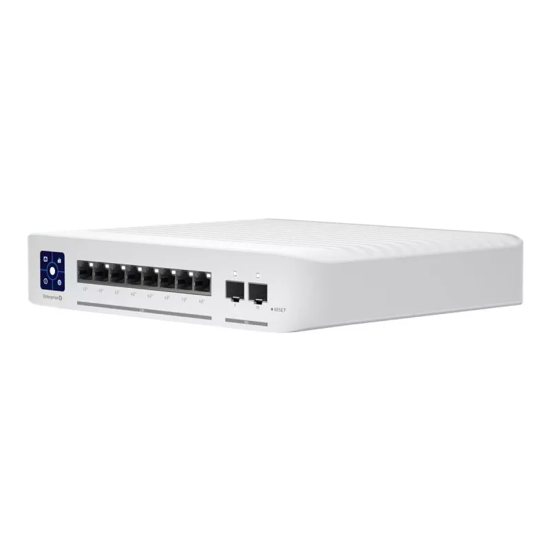 Ubiquiti UniFi Enterprise 8 PoE valdomas L3 2,5G eterneto jungiklis (100/1000/2500) su PoE nerūdijančiu plienu