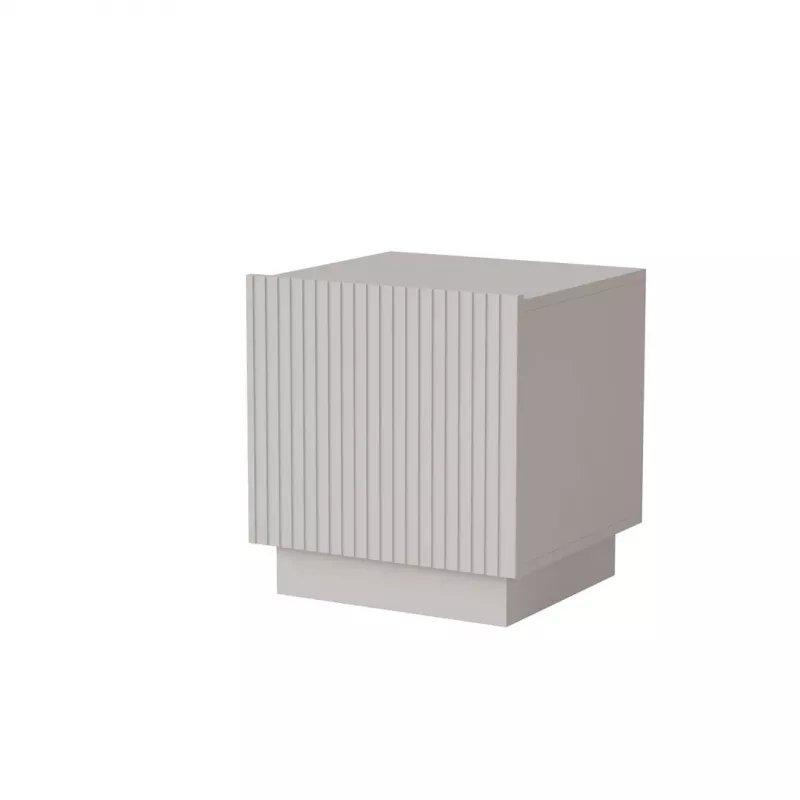 Naktinių staliukų komplektas Cama meble LIVERTI 2 vnt., 45×42×47 cm, smėlio spalvos, MDF ir medžio drožlių plokštė
