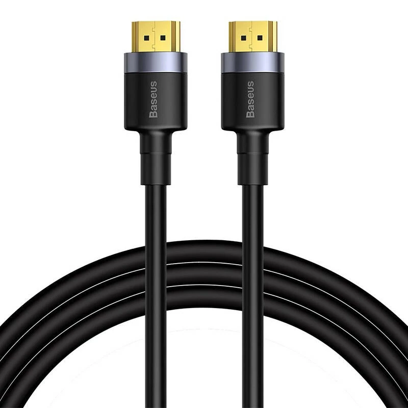 Baseus Cafule 4K HDMI kištukas į 4K HDMI kištuką adapterio laidas 2 m juodos spalvos
