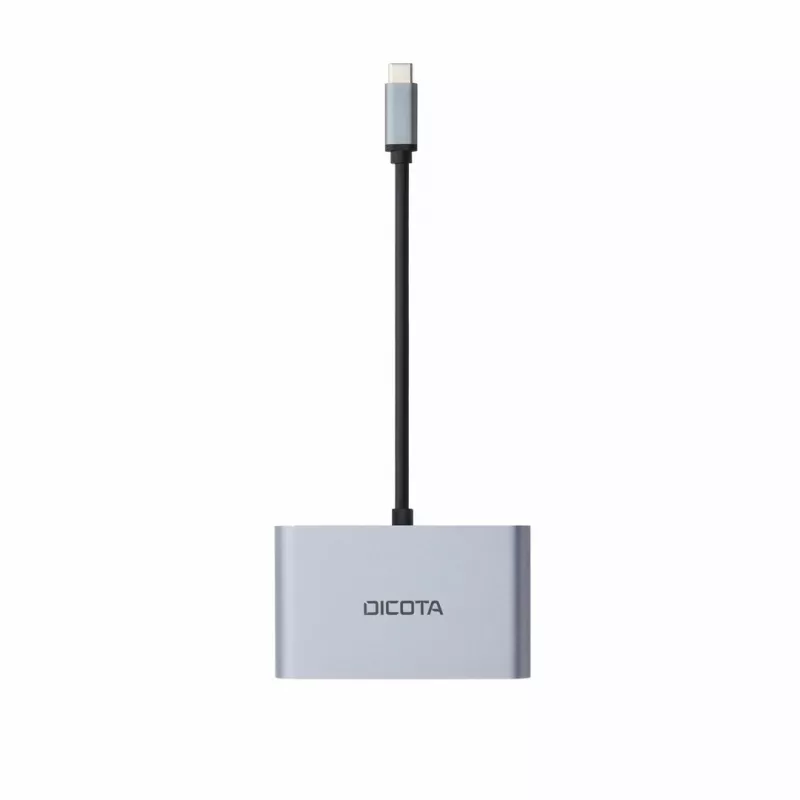 DICOTA D32060 mobiliojo įrenginio dokų stotelė planšetei / išmaniajam telefonui / nešiojamam kompiuteriui, sidabrinė