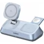 UGREEN MagFlow W711 3-in-1 belaidis magnetinis Qi2 25W stalinis įkroviklis iPhone, AirPods ir Apple Watch, sidabrinis