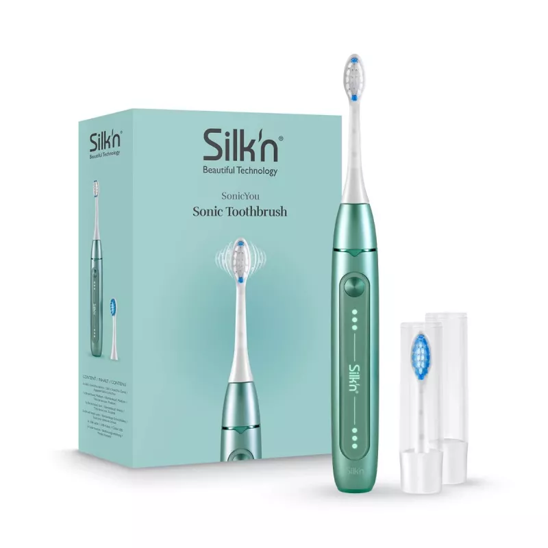 Dantų šepetėlis elektrinis soninis Silk'n SonicYou Green Mint