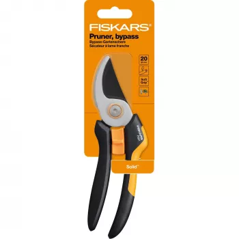Fiskars Solid M P321 genėjimo žirklės Bypass juodos, oranžinės