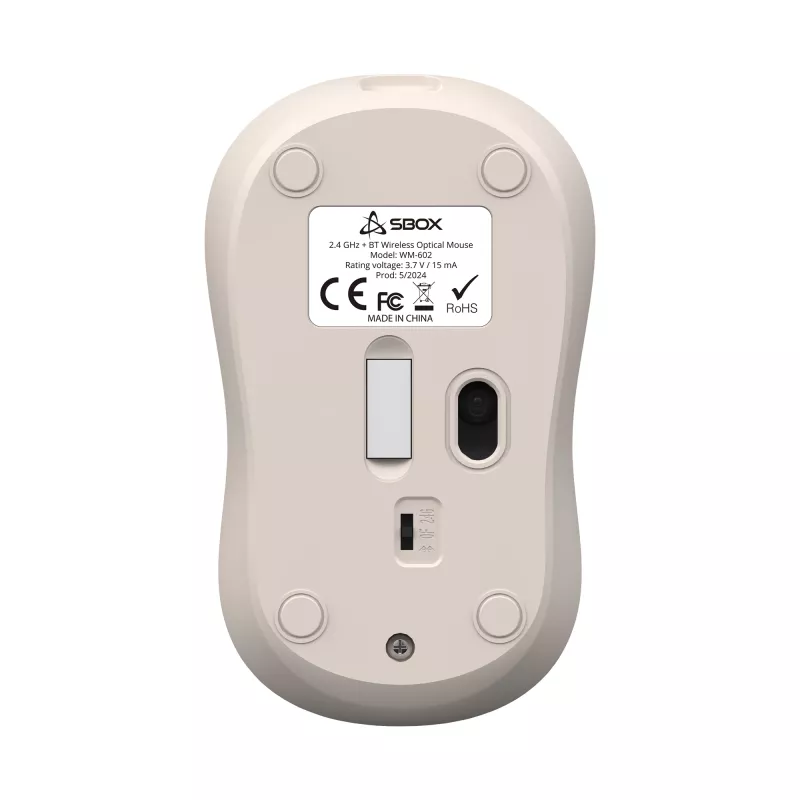 Belaidė pelė SBOX WM-602 Smėlio spalvos